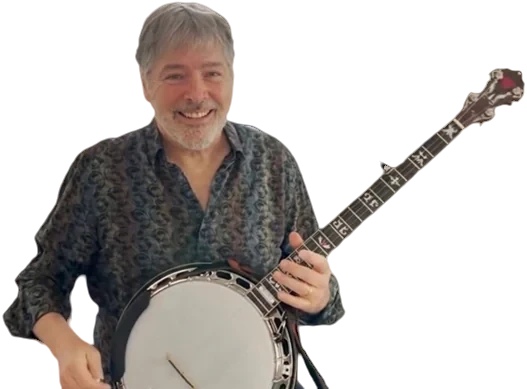Béla Fleck with a banjo