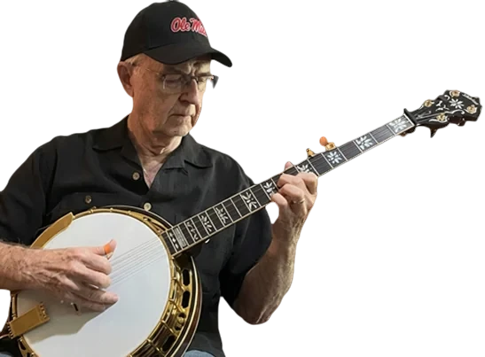 Carl Jackson playing banjo
