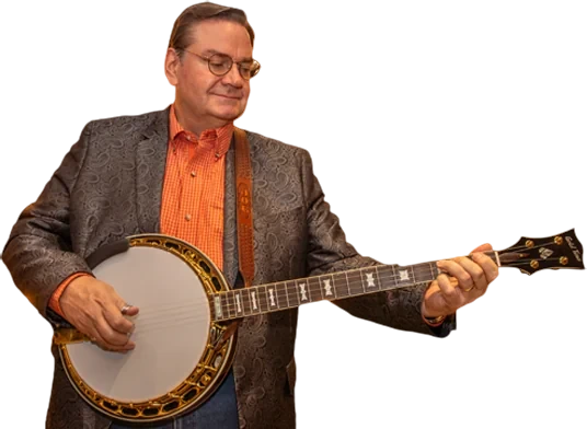 Joe Mullins playing banjo