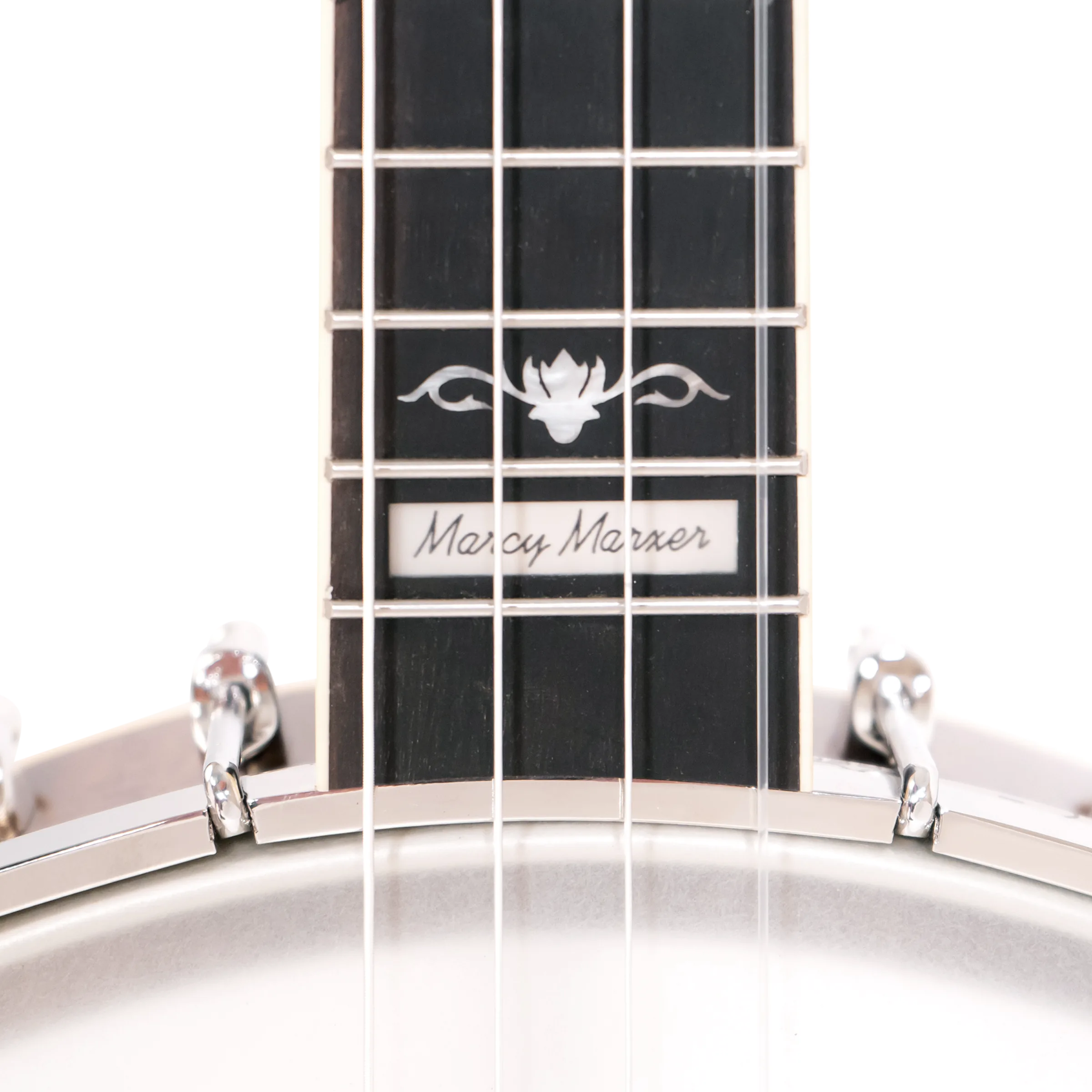 Marcy Marxer signature inlay on the CEB-4 fingerboard