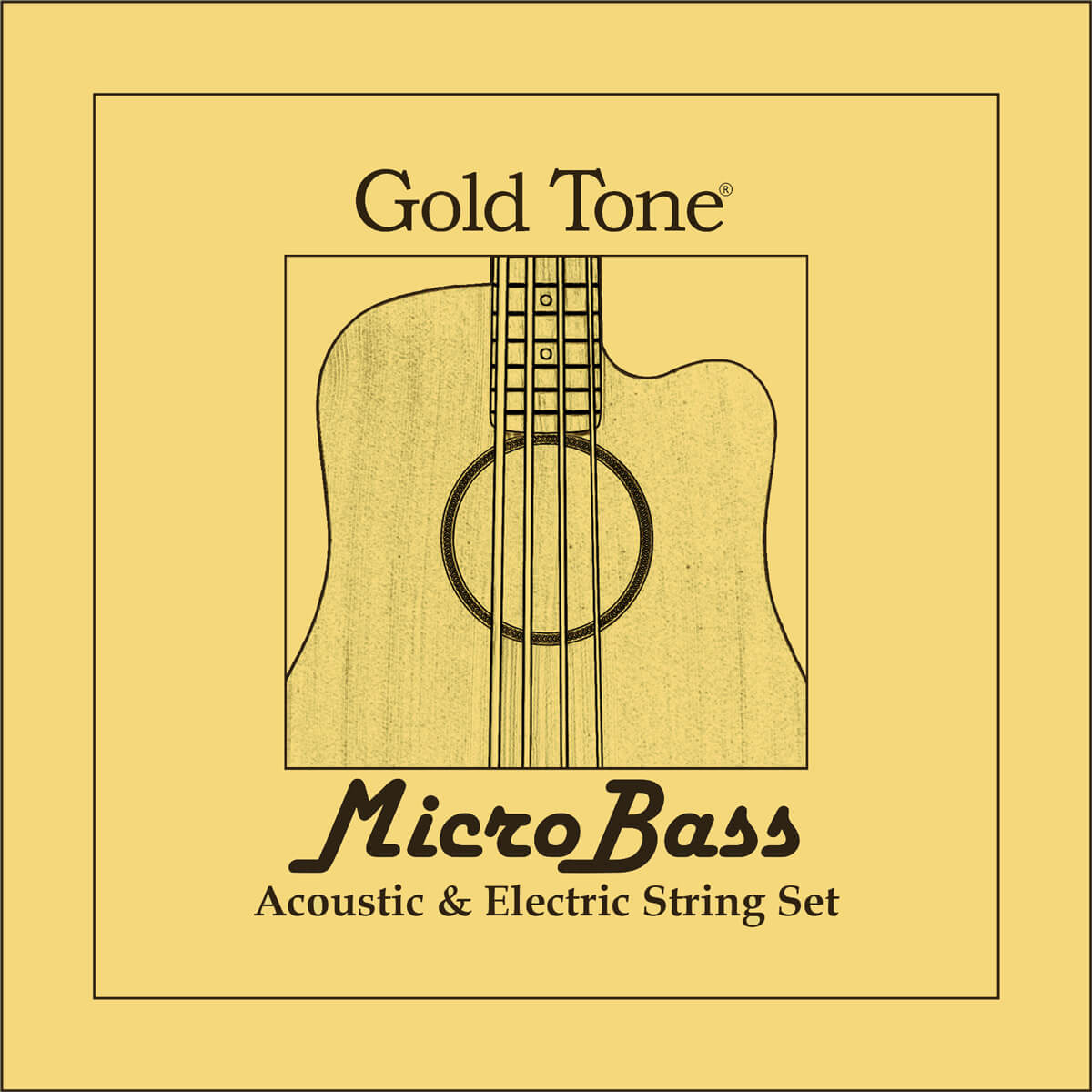 heelal Hulpeloosheid weggooien MicroBass Rubber/Polymer Strings | Gold Tone Folk Instruments